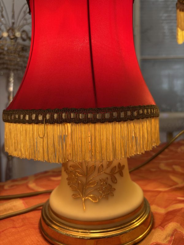 Rote Stehlampe Nostalgie