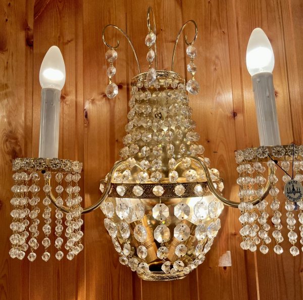 Korb Wandlampe