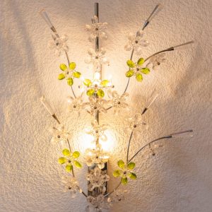 Blumen Wandlampe